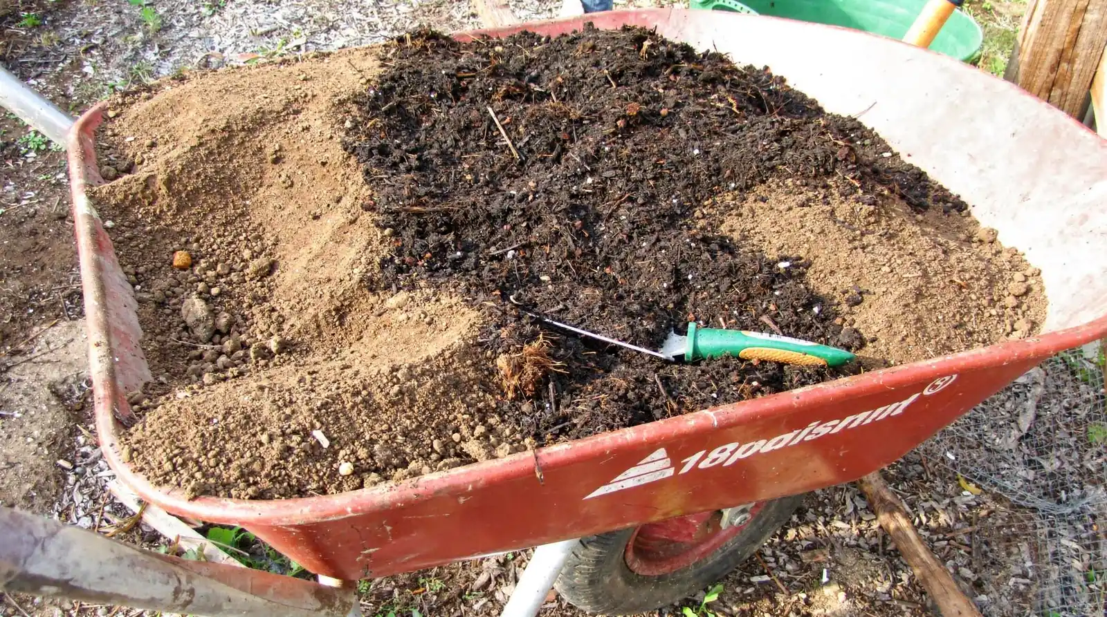 Compost is decomposed organic matter that enriches existing soil with nutrients and biological activity.; Compost