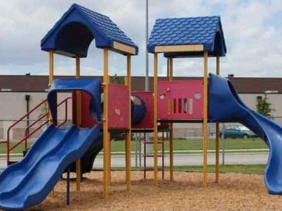 Playground with safety mulch surface, delivered in Maryland and Virginia